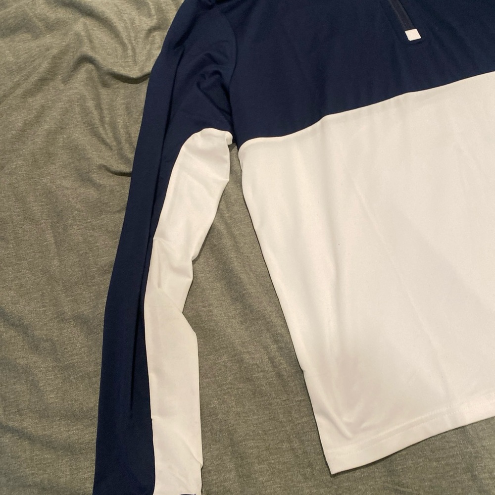 RLX Ralph Lauren Blue and White Sweatshirt